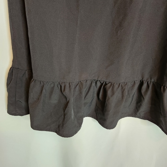 Beyove Women's Ruffle Dress Short Sleeve Round Neck Casual Dress Loose Flowy M - Picture 3 of 9